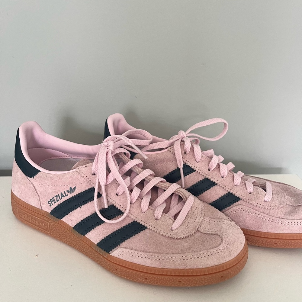 Adidas Spezial Pink and Navy Sneakers